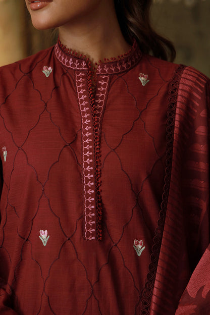 Sahar | Fall 25 |Royal Berry - Pakistani Designer Dress - by Sahar - Type : Ladies Clothes - 100% Original at Saira Sultan