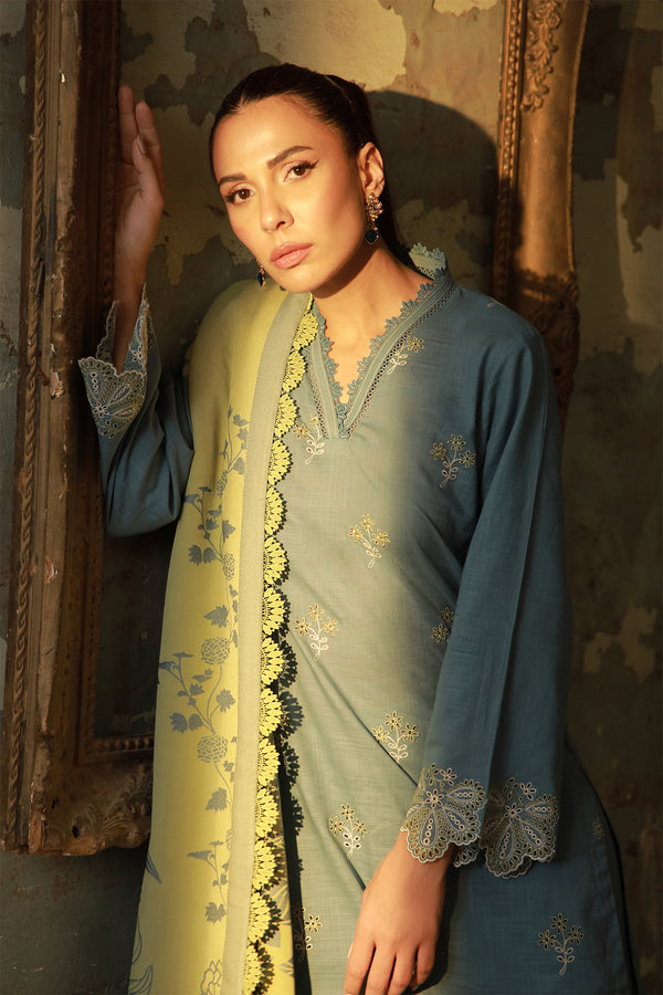 Sahar | Fall 25 | Aqua Meadow - Pakistani Designer Dress - by Sahar - Type : Ladies Clothes - 100% Original at Saira Sultan
