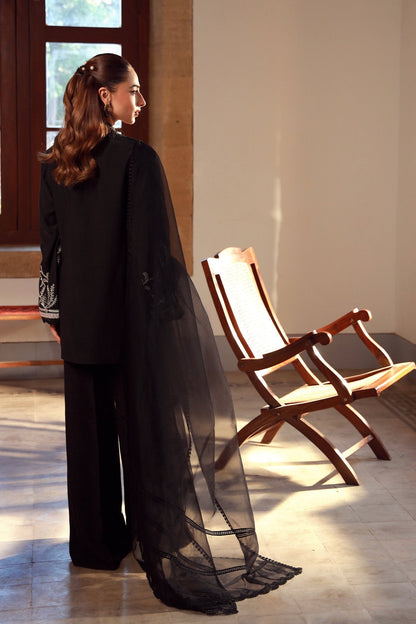 Sahar | Luxe Pret 25 | Midnight Muse M Black Raw Silk