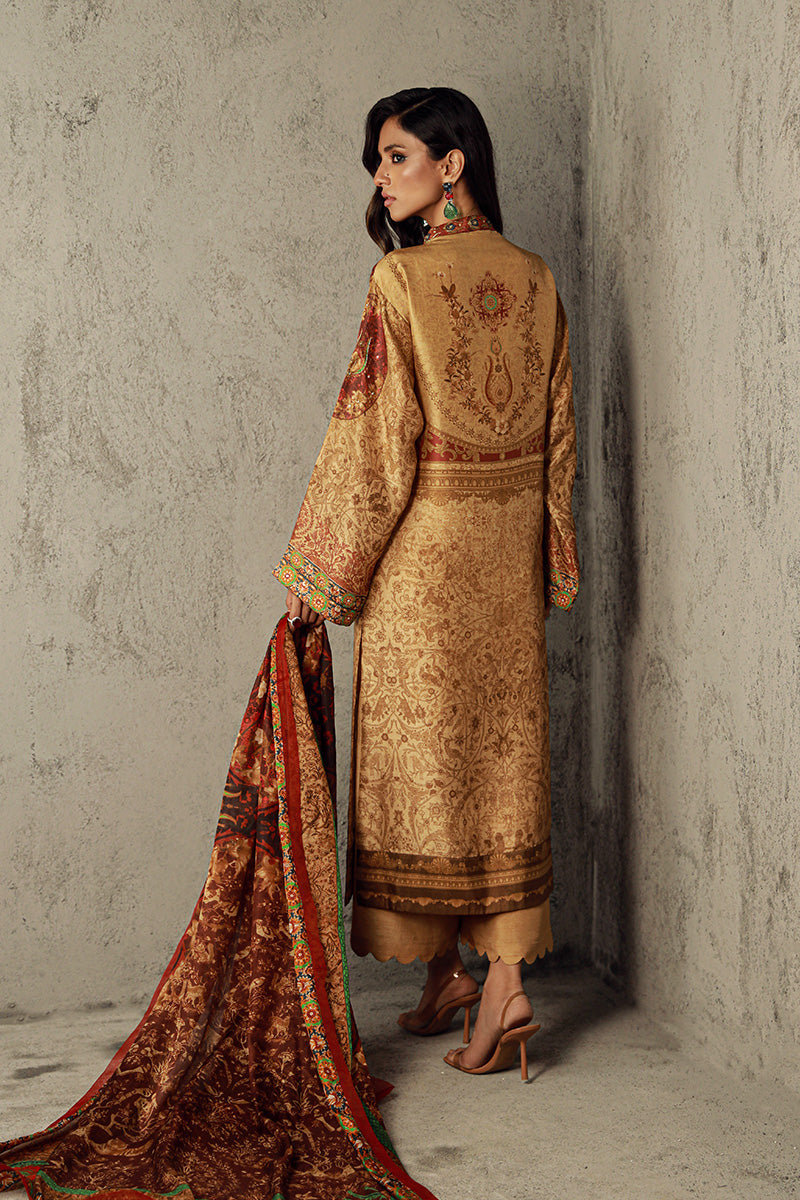 Wardha Saleem | Luxury Pret Traditional Wear | AYA S Gold Pure Raw Silk