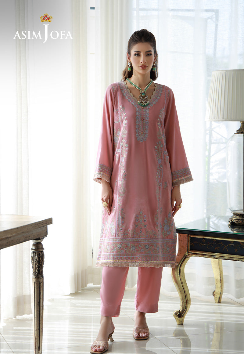 Asim Jofa | Velvet Edit | AJVG-12 S Pink Velvet