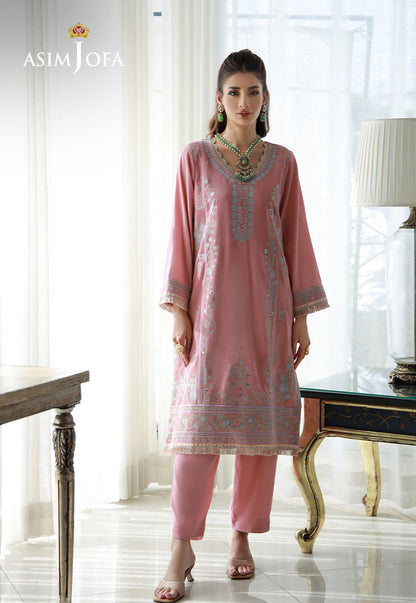 Asim Jofa | Velvet Edit | AJVG-12 S Pink Velvet