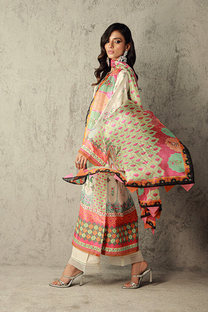 Wardha Saleem | Luxury Pret Traditional Wear | SARA XL Off White Pure Raw Silk
