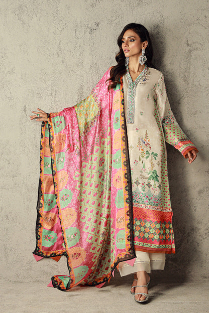 Wardha Saleem | Luxury Pret Traditional Wear | SARA XS Off White Pure Raw Silk