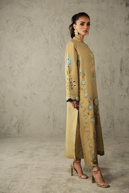 Wardha Saleem | Luxury Pret Traditional Wear | AMANI XL Gold Pure Raw Silk