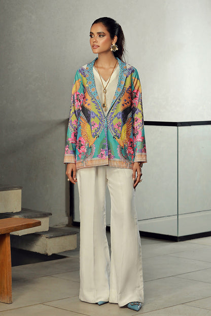 Wardha Saleem | Luxury Pret Fusion Wear | MINA XS Multi Indian Raw Silk