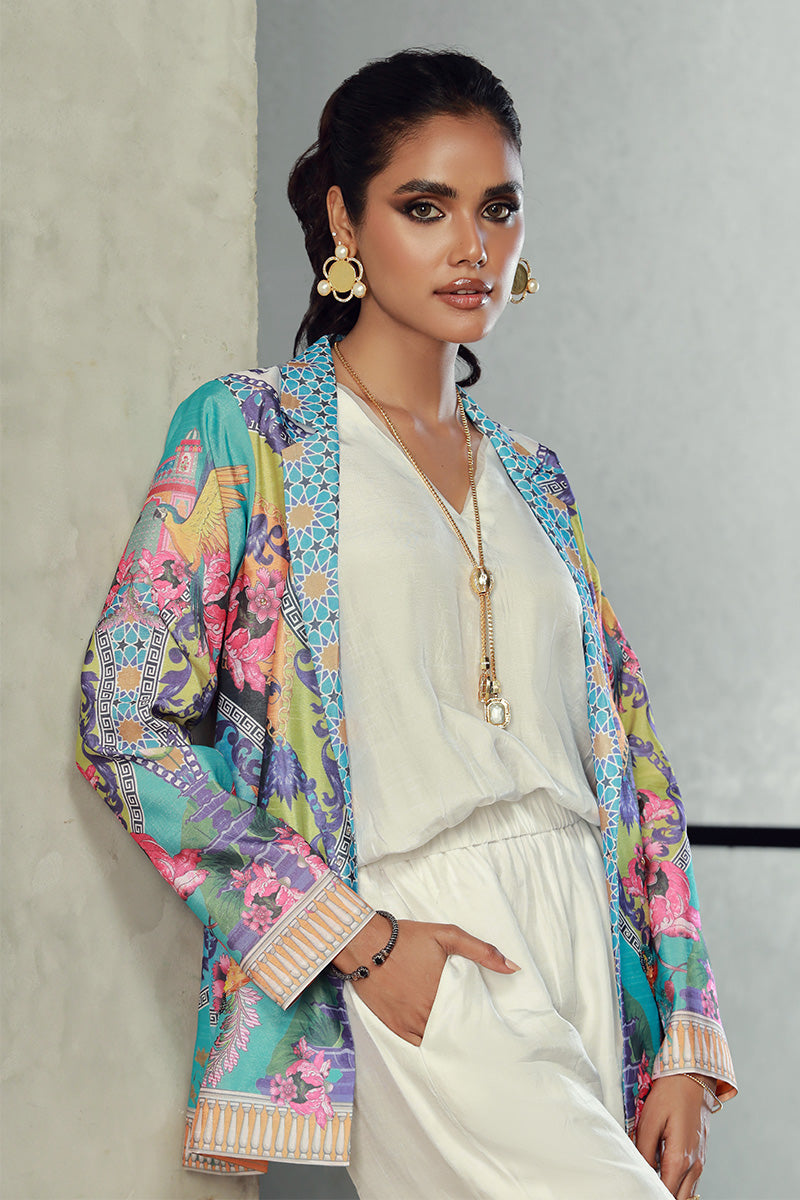 Wardha Saleem | Luxury Pret Fusion Wear | MINA L Multi Indian Raw Silk