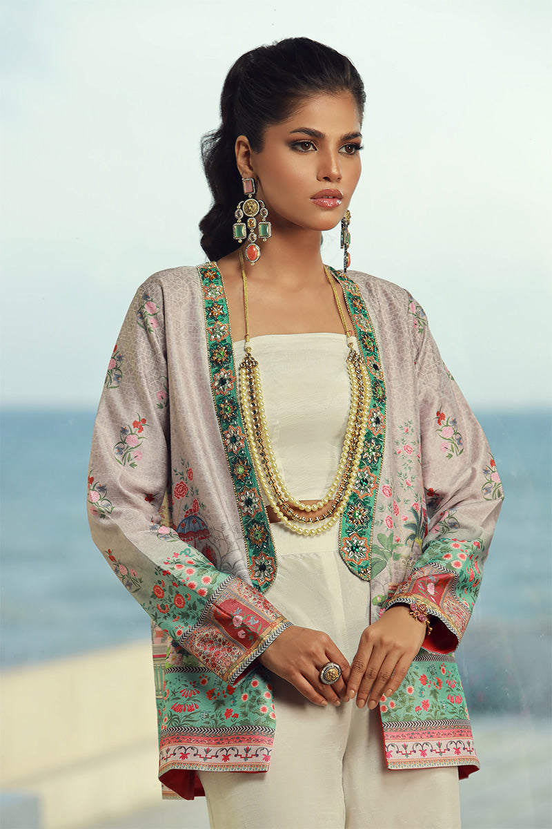 Wardha Saleem | Luxury Pret Fusion Wear | VIVIE XL Off White Female