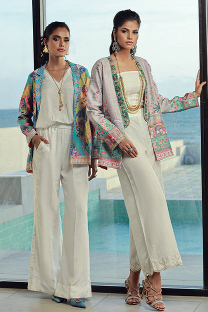 Wardha Saleem | Luxury Pret Fusion Wear | VIVIE M Off White Female