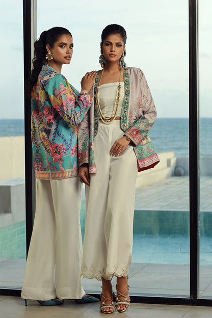 Wardha Saleem | Luxury Pret Fusion Wear | MINA S Multi Indian Raw Silk
