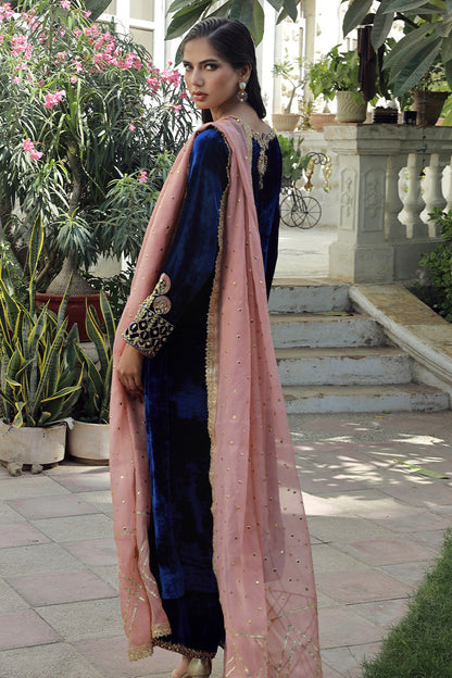 Sana Abbas | Velvet Formals | LOLITE S Midnight Blue Velvet