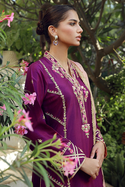 Sana Abbas | Velvet Formals | SPINEL L Plum Silk