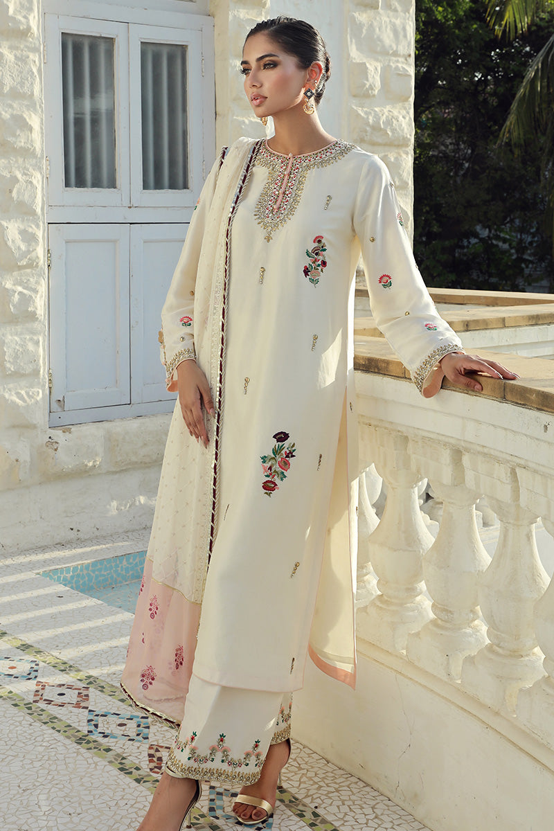 Sana Abbas | Velvet Formals | OPAL XS Ivory Silk