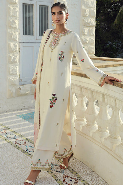 Sana Abbas | Velvet Formals | OPAL XL Ivory Silk