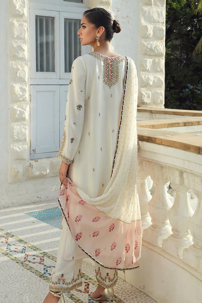 Sana Abbas | Velvet Formals | OPAL S Ivory Silk