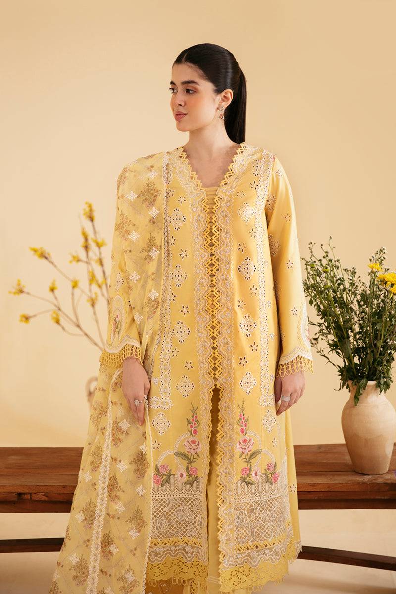 Qalamkar | Qlinekari Luxury Lawn | SQ-12 ZHAIN - Pakistani Designer Dress - by Qalamkar | Type: Luxury - 100% Original at Saira Sultan