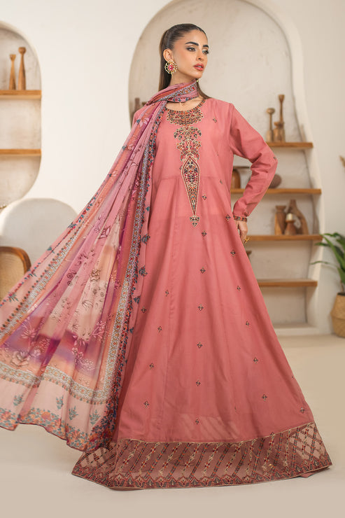 Declare | Eid Collection 25 | PB01067 S Champagne Pink Lawn