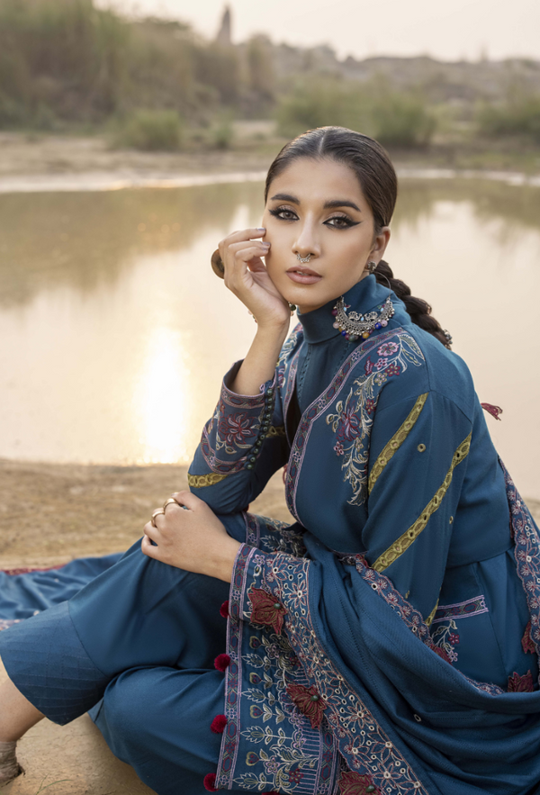 Humdum I Sierra Wool I Sierra-D03 - Pakistani Designer Dress - by Humdum - Type : Ladies Clothes - 100% Original at Saira Sultan