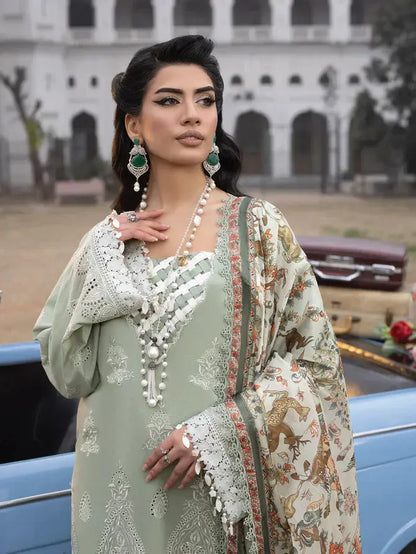Faiza Faisal | Maya Luxury Lawn | Elena - Pakistani Designer Dress - by Faiza Faisal | Type: Luxury - 100% Original at Saira Sultan