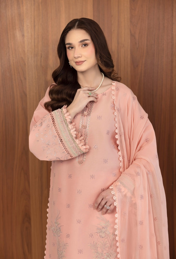 Humdum | Dilkash 25 | Dilkash - D04 L Light Pink Lawn