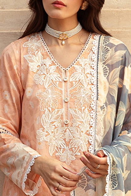 Cross Stitch | Premium Lawn 24 | SUNSET FLORA - Pakistani Designer Dress - by Cross Stitch | Type: Formal - 100% Original at Saira Sultan