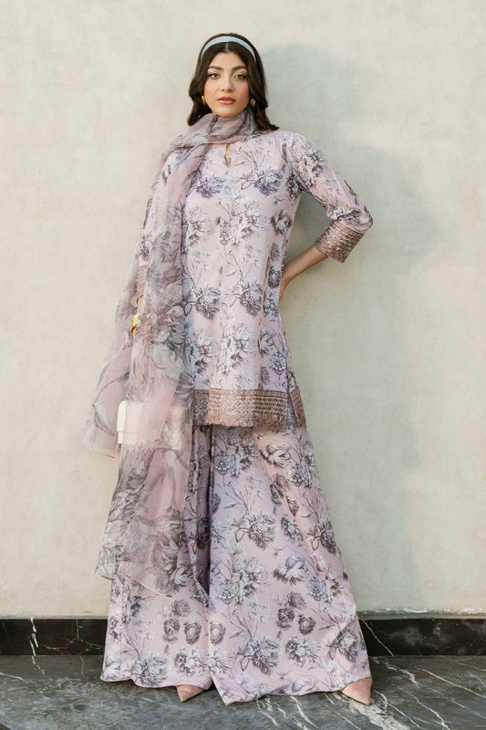 Fahad Hussayn | Lawn Banger | Allium Bloom - Pakistani Designer Dress - by Erum Khan | Type: Ladies Clothes - 100% Original at Saira Sultan
