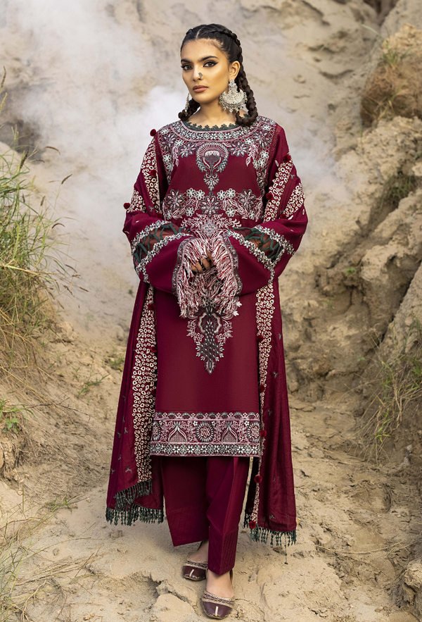 Humdum I Sierra Wool I Sierra-D05 - Pakistani Designer Dress - by humdum - Type : Ladies Clothes - 100% Original at Saira Sultan