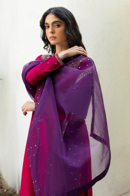 Naqshi | Rijaas Luxury Pret 24 | RAIMA XL Hot Pink Indian Raw Silk