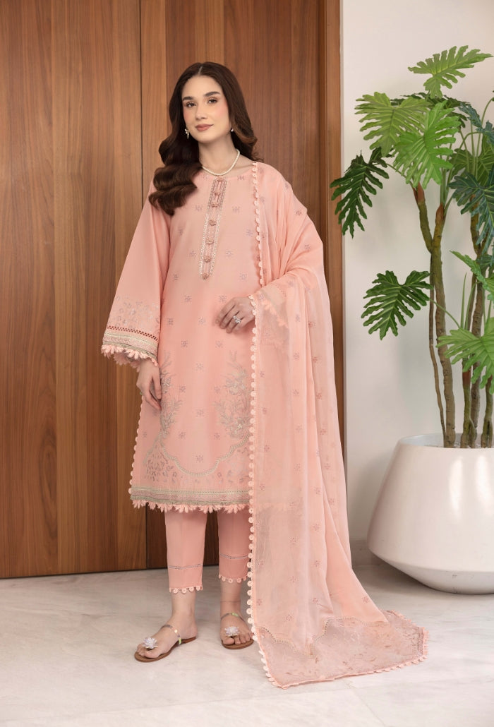 Humdum | Dilkash 25 | Dilkash - D04 S Light Pink Lawn