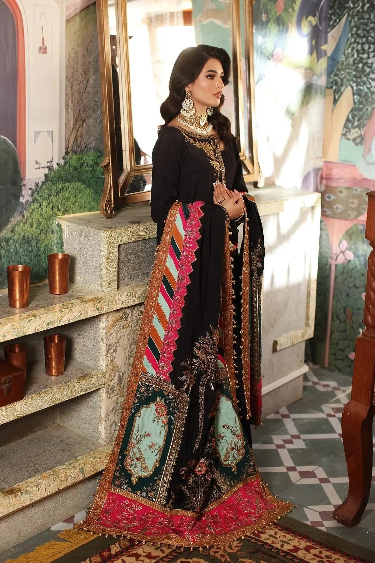 Mina Kashif | Meeral Formals 23 | MKF23-18 - Pakistani Designer Dress - by Mina Kashif | Type: Formal - 100% Original at Saira Sultan