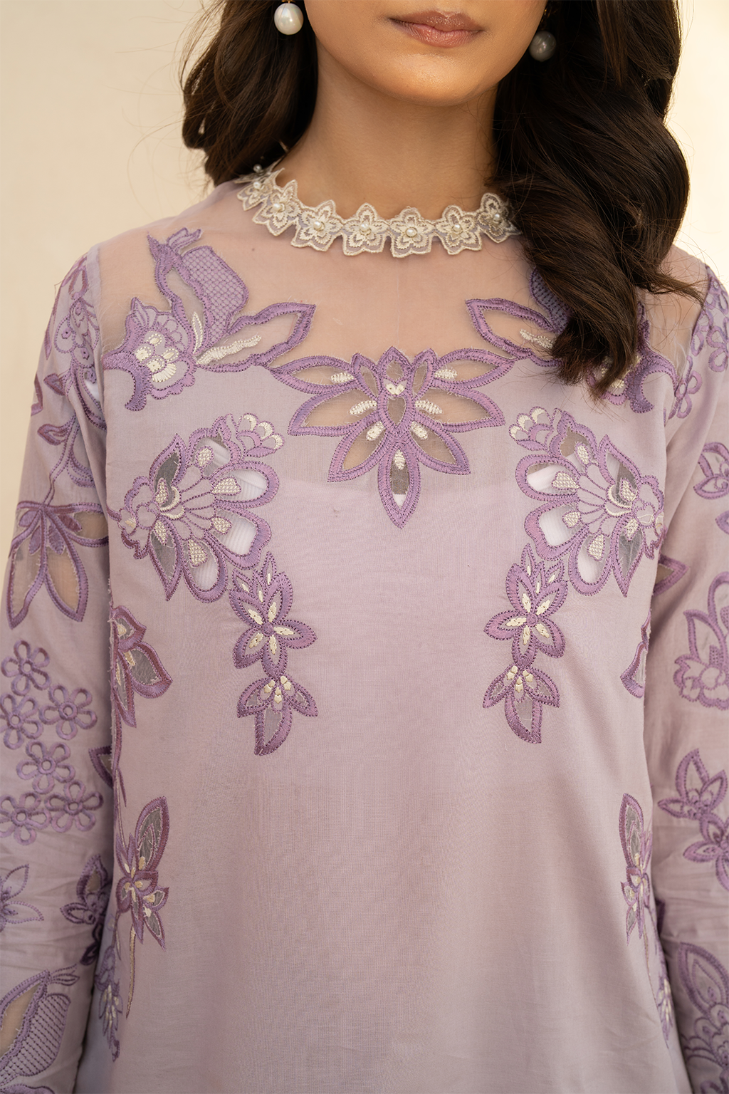 Iznik | Festive Lawn 25 | EFL-01 M Pinkish Gray Lawn