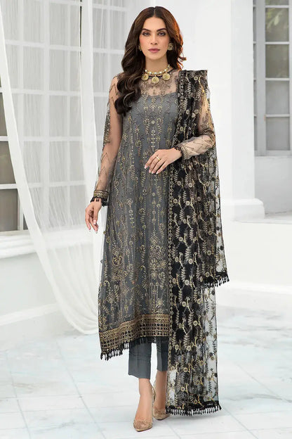 Zarif | DE LUXURY Formals | GRAPHITE - Pakistani Designer Dress - by Zarif | Type: Formal - 100% Original at Saira Sultan