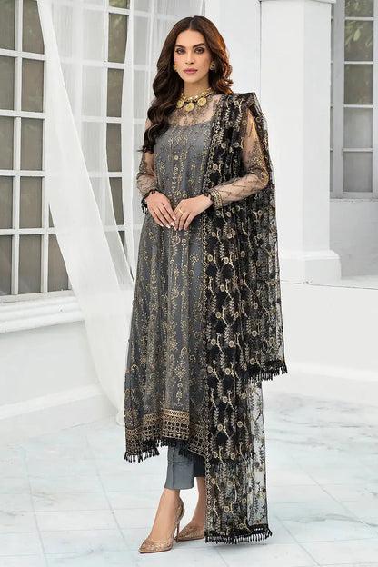 Zarif | DE LUXURY Formals | GRAPHITE - Pakistani Designer Dress - by Zarif | Type: Formal - 100% Original at Saira Sultan
