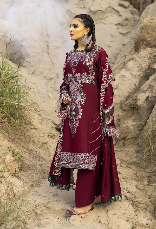 Humdum I Sierra Wool I Sierra-D05 - Pakistani Designer Dress - by humdum - Type : Ladies Clothes - 100% Original at Saira Sultan