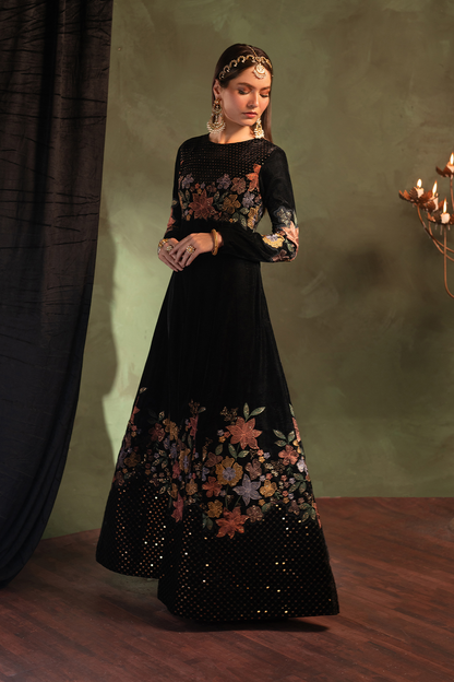 Iznik | Velvet 25 | IV-52 Embroidered Velvet by Iznik - Designer Dress - Type : Ladies Clothes - Available at Saira Sultan - 100% Original 