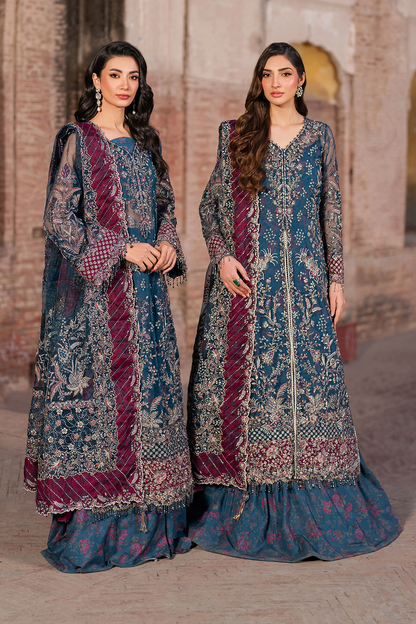 Iznik | Luxury Chiffon | ILC-03 L Zinc Organza