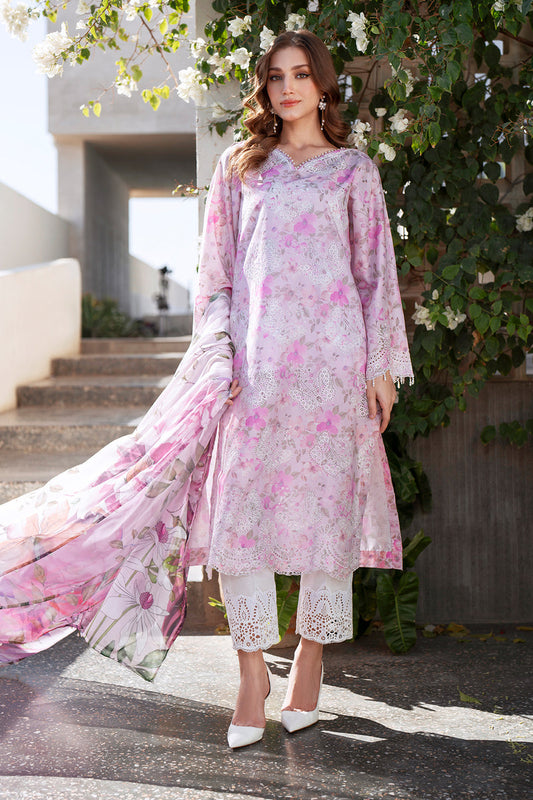 Baroque | Luxury Pret 25 | UF-4067 XS Pastel Pink Lawn