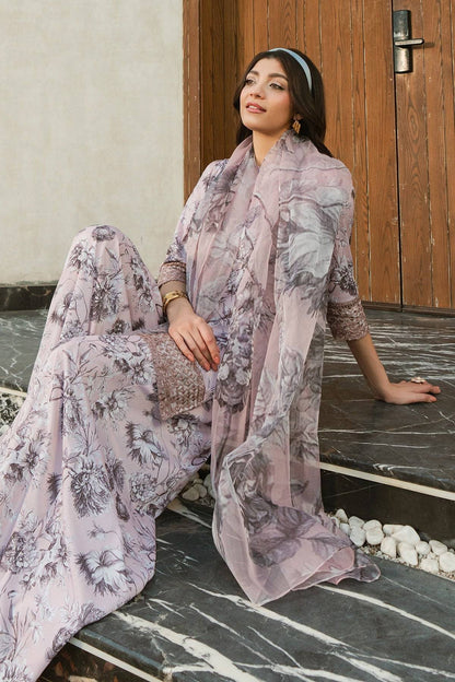 Fahad Hussayn | Lawn Banger | Allium Bloom - Pakistani Designer Dress - by Erum Khan | Type: Ladies Clothes - 100% Original at Saira Sultan