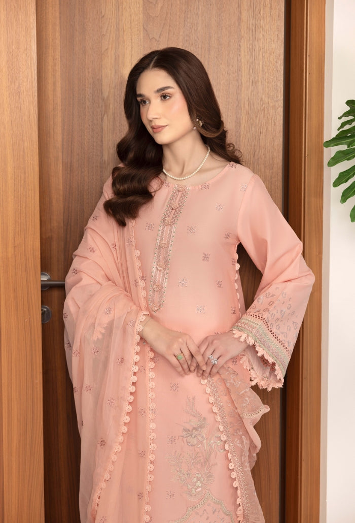Humdum | Dilkash 25 | Dilkash - D04 M Light Pink Lawn