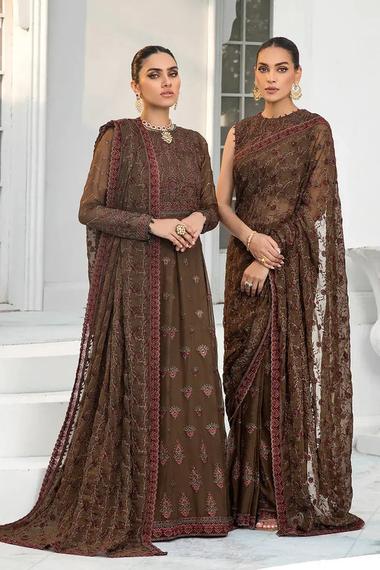 Zarif | DE LUXURY Formals | HAZEL WOOD - Pakistani Designer Dress - by Zarif | Type: Formal - 100% Original at Saira Sultan