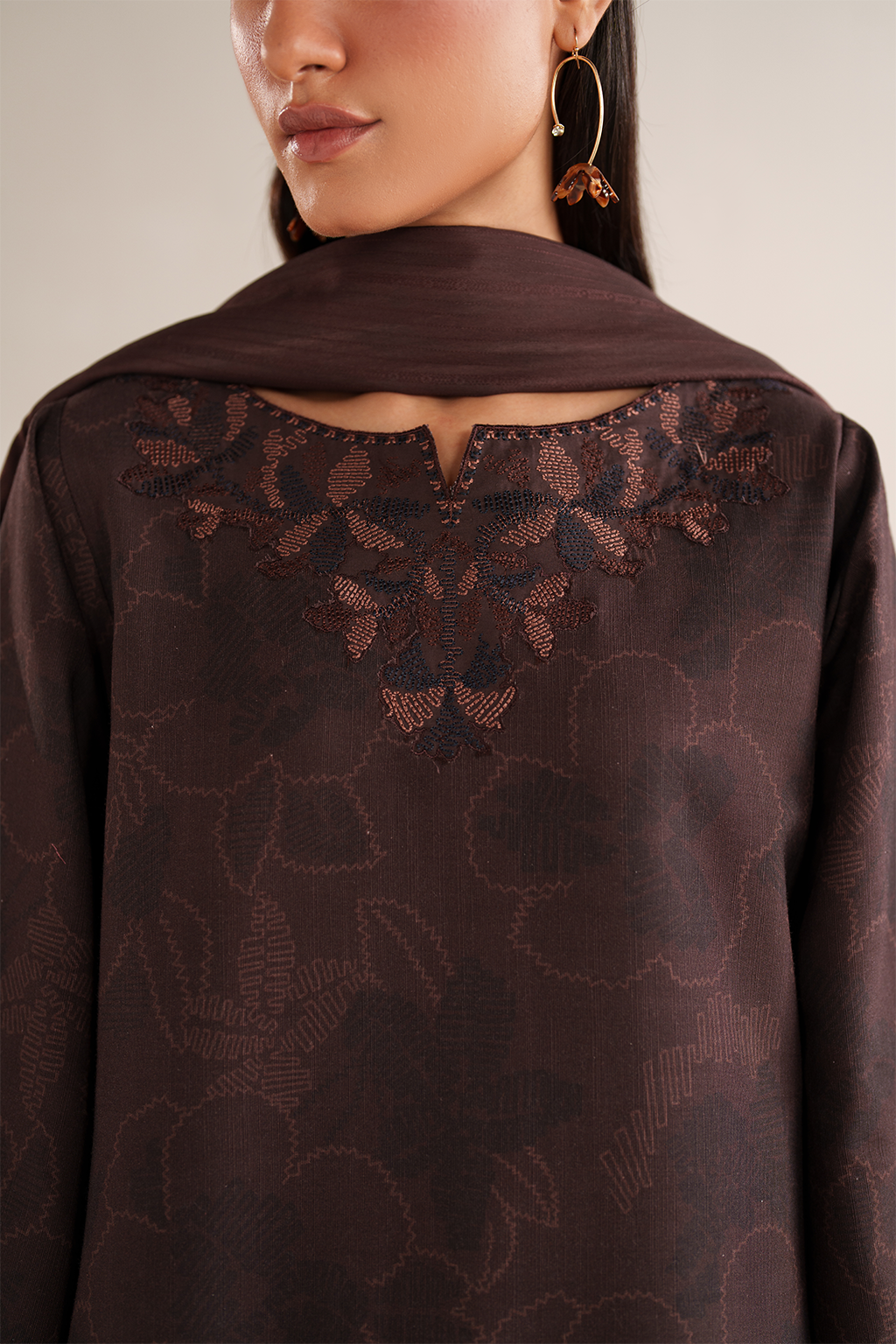 Iznik | Winter Chapter 25 | UE-574 Printed Khaddar by Iznik - Designer Dress - Type : Ladies Clothes - Available at Saira Sultan - 100% Original 