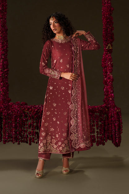 Iznik | Velvet 25 | IV-75 Embroidered Velvet by Iznik - Designer Dress - Type : Ladies Clothes - Available at Saira Sultan - 100% Original 