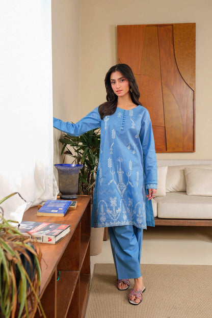 Noor by Saadia Asad | Noor Pret 25 | D5 - Blue Miraj - Pakistani Designer Dress - by Noor by Saadia Asad - Type : Ladies Clothes - 100% Original at Saira Sultan