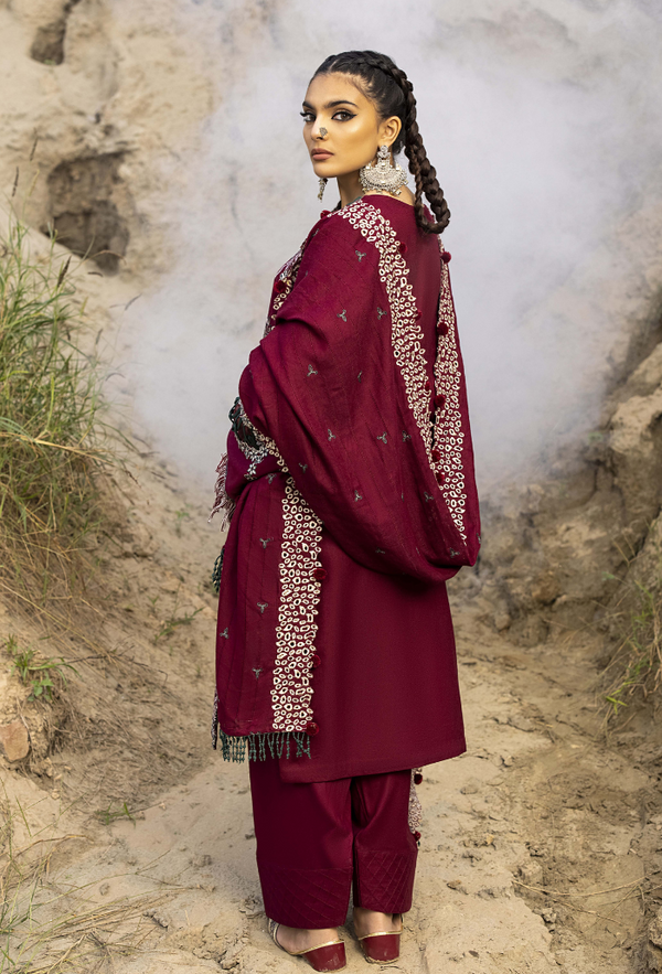 Humdum I Sierra Wool I Sierra-D05 - Pakistani Designer Dress - by humdum - Type : Ladies Clothes - 100% Original at Saira Sultan