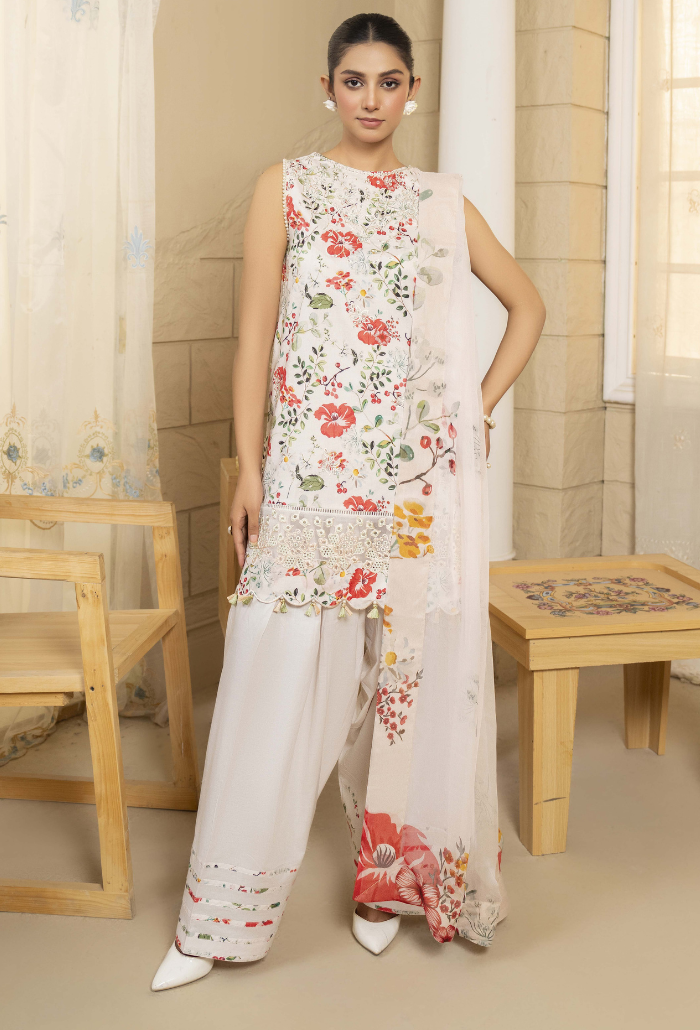 Humdum | Senora Lawn 25 | Senora - D05 XS Off White Lawn