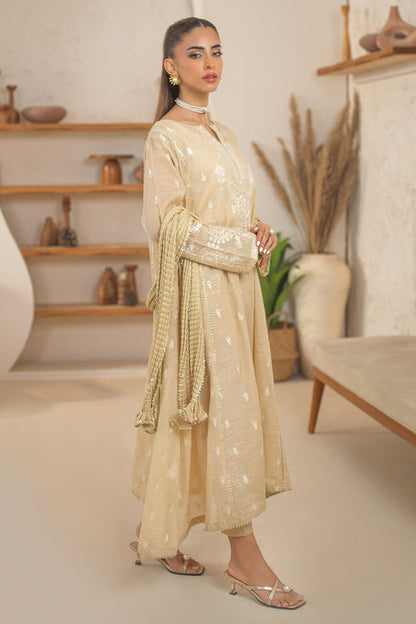 Declare | Eid Collection 25 | PB01075 XL Beige Lawn