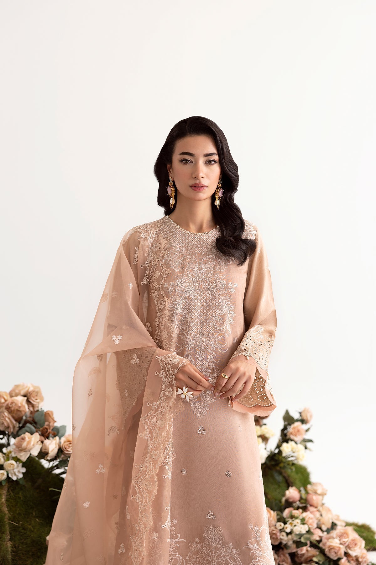 Enzo I Tu Es Aime I Ivoire - Pakistani Designer Dress - by Enzo - Type : Ladies Clothes - 100% Original at Saira Sultan