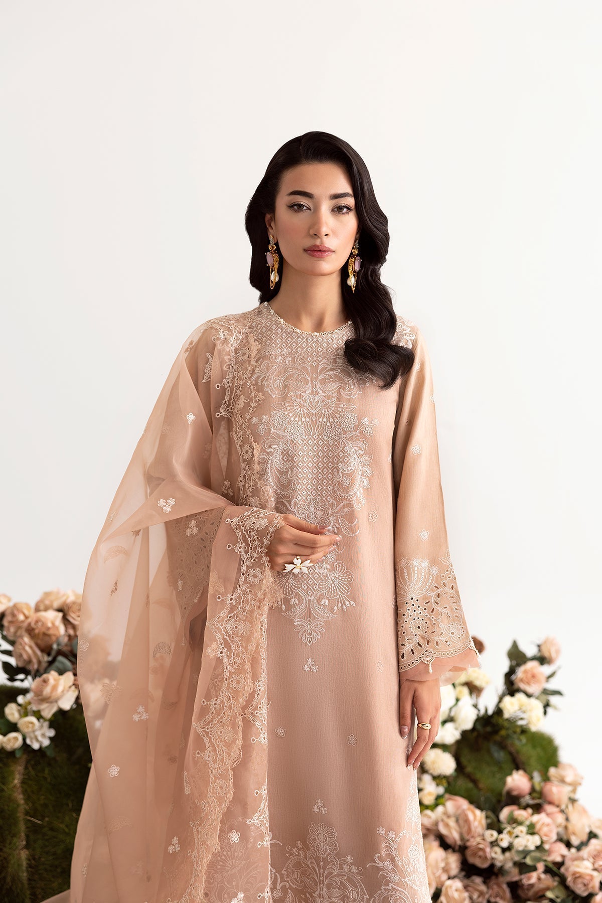 Enzo I Tu Es Aime I Ivoire - Pakistani Designer Dress - by Enzo - Type : Ladies Clothes - 100% Original at Saira Sultan
