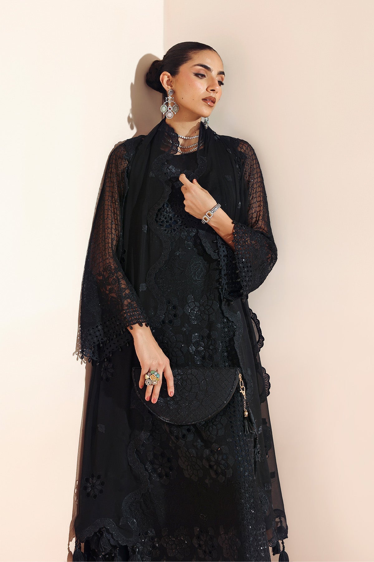 Alizeh | Aymal Luxury Bamber Chiffon | RIKA - Pakistani Designer Dress - by Alizeh - Type : Ladies Clothes - 100% Original at Saira Sultan