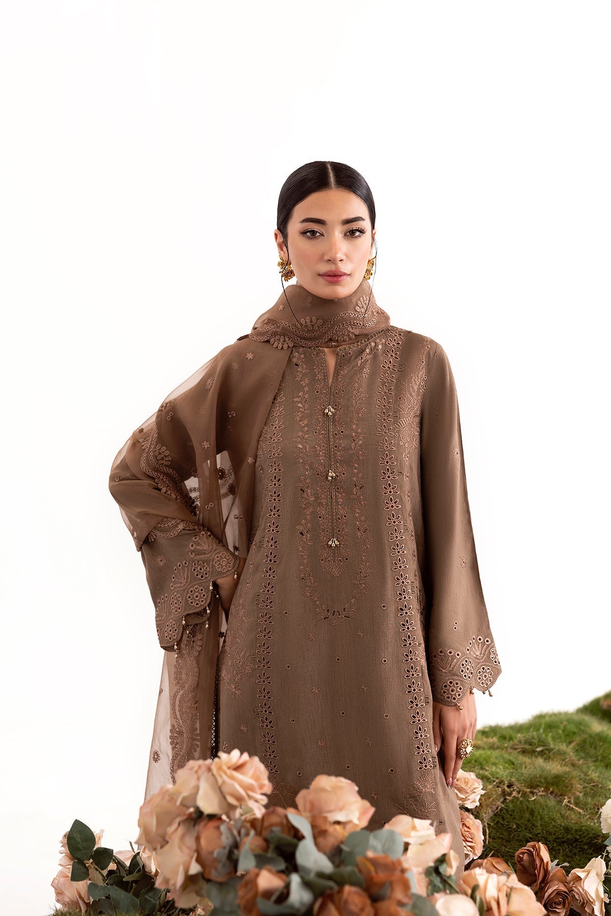 Enzo I Tu Es Aime I Clair - Pakistani Designer Dress - by Ellena - Type : Ladies Clothes - 100% Original at Saira Sultan